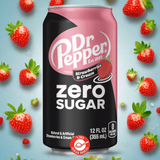 Dr Pepper Strawberry Cream Zero ד"ר פפר קרם תות זירו ללא סוכר