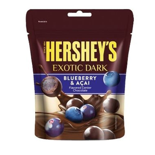 Hershey's Exotic Dark BlueBerry Acai בלוברי ואסאי מצופים שוקולד מריר הרשי