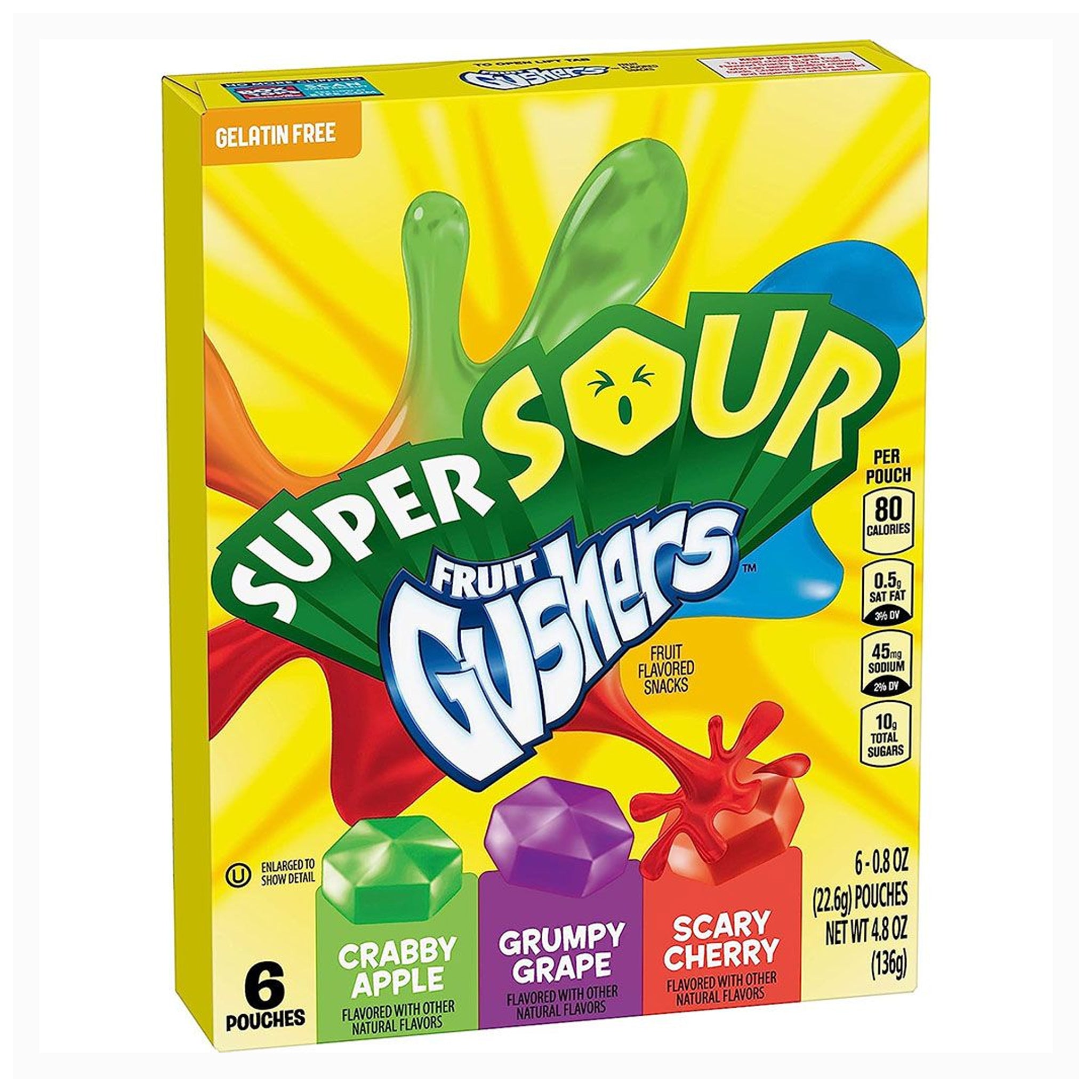 Super Sour Fruit Gushers גאשרס מיקס פירות חמוצים