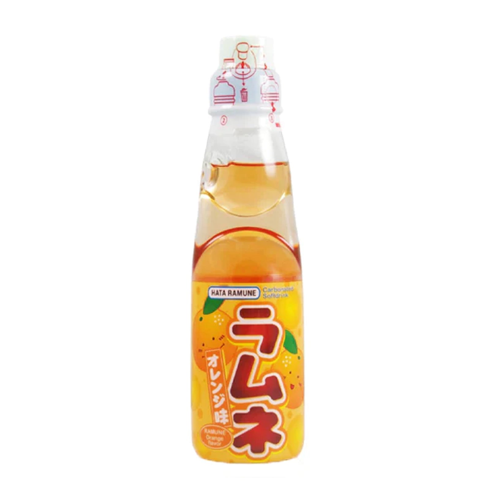 Hata Ramune Orange משקה תוסס יפני בטעם תפוז