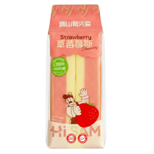 Hi Mr.Sam Strawberry היי סאם עוגה בטעם תות עם קרם תות עוגיות