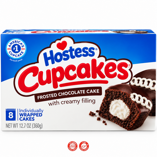 Hostess CupCakes קאפקייק של הוסטס המקורי בטעם וניל שוקו - עוגיות