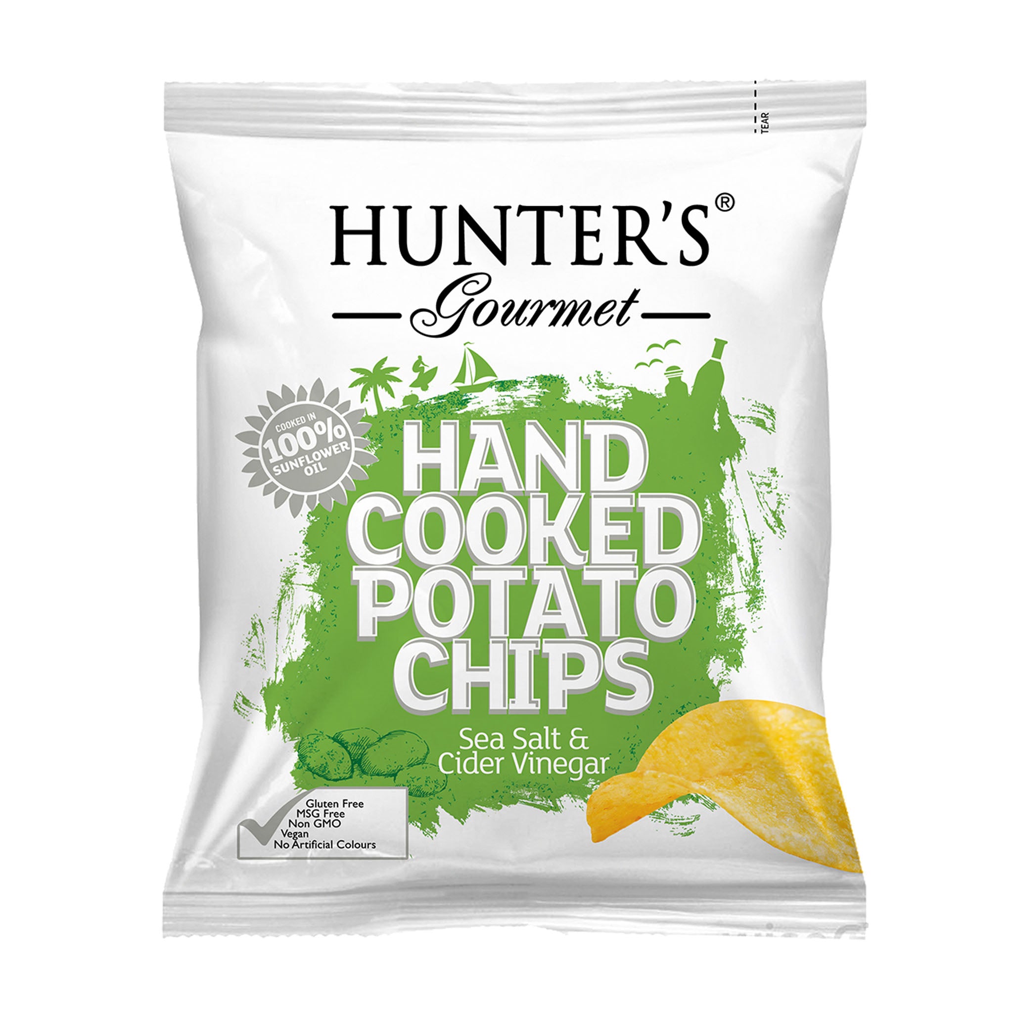 Hunter's Gourmet Sea Salt & Vinegar צ'יפס גורמה מלח חומץ