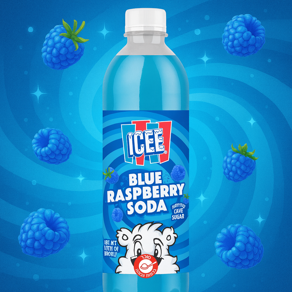 Icee Blue Raspberry Soda אייסי סודה בטעם רסברי