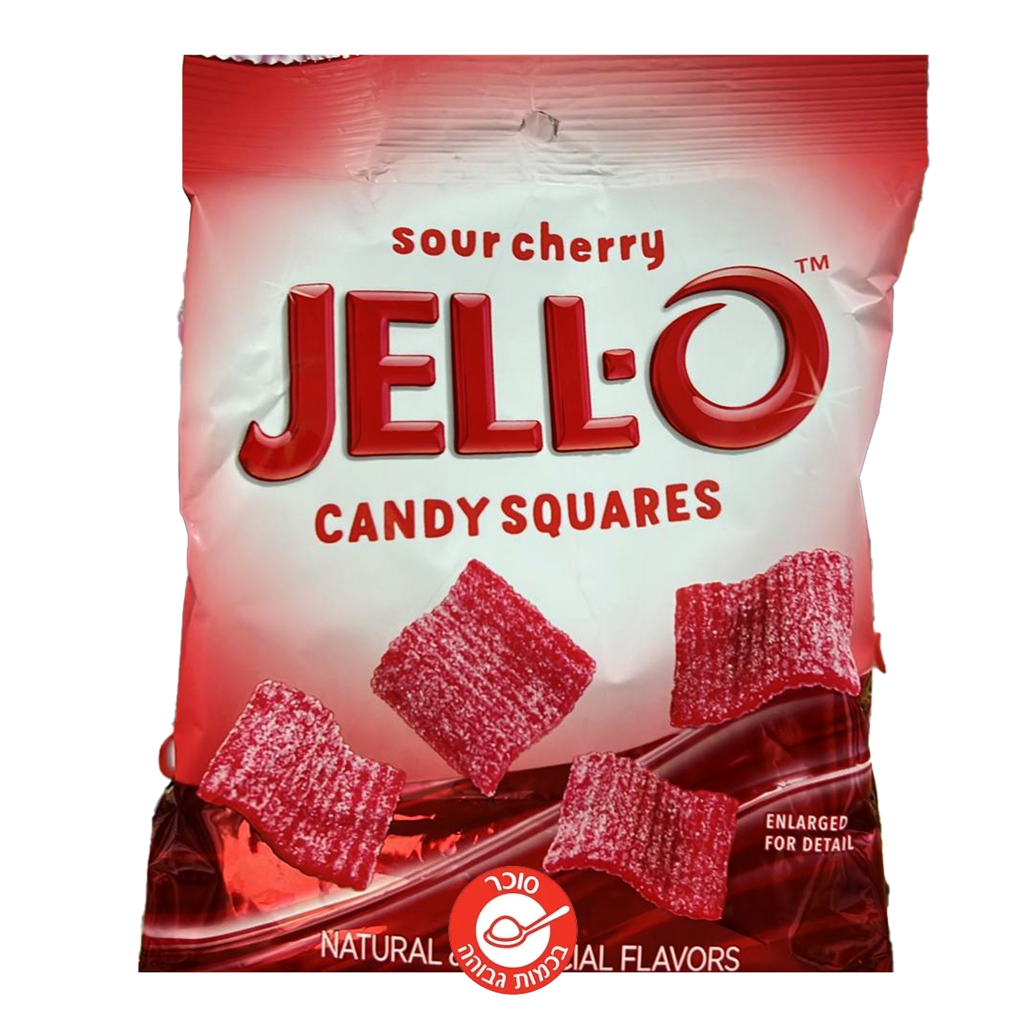 Jell-o Sour Cherry ג'לו דובדבן חמוץ משטחי גומי