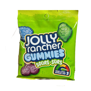 Jolly Rancher Gummies Sour ג&#039;ולי ראנצ&#039;ר סוכריות גומי חמוצות בטעמי פירות