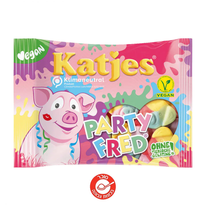 Katjes Party Fred סוכריות קטגס צבעוניות