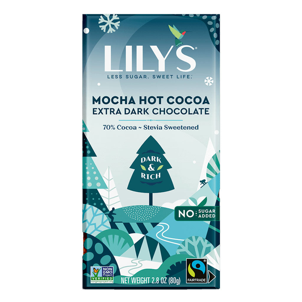 LILY's  Mocha Extra Dark שוקולד ללא סוכר מריר מוקה