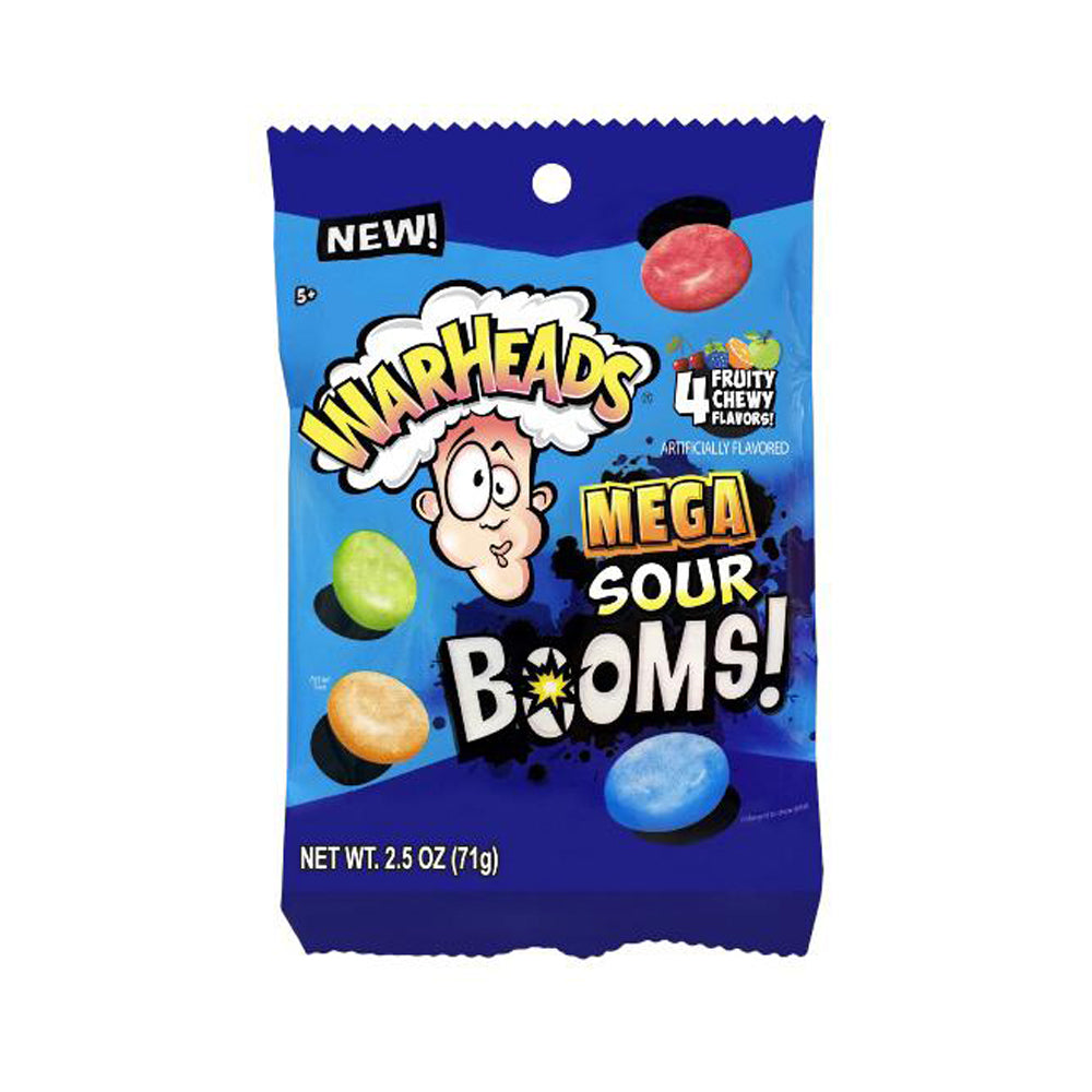Warheads Mega Sour Bombs Fruity Chew סוכריות רכות סופר חמוצות וורהאדס