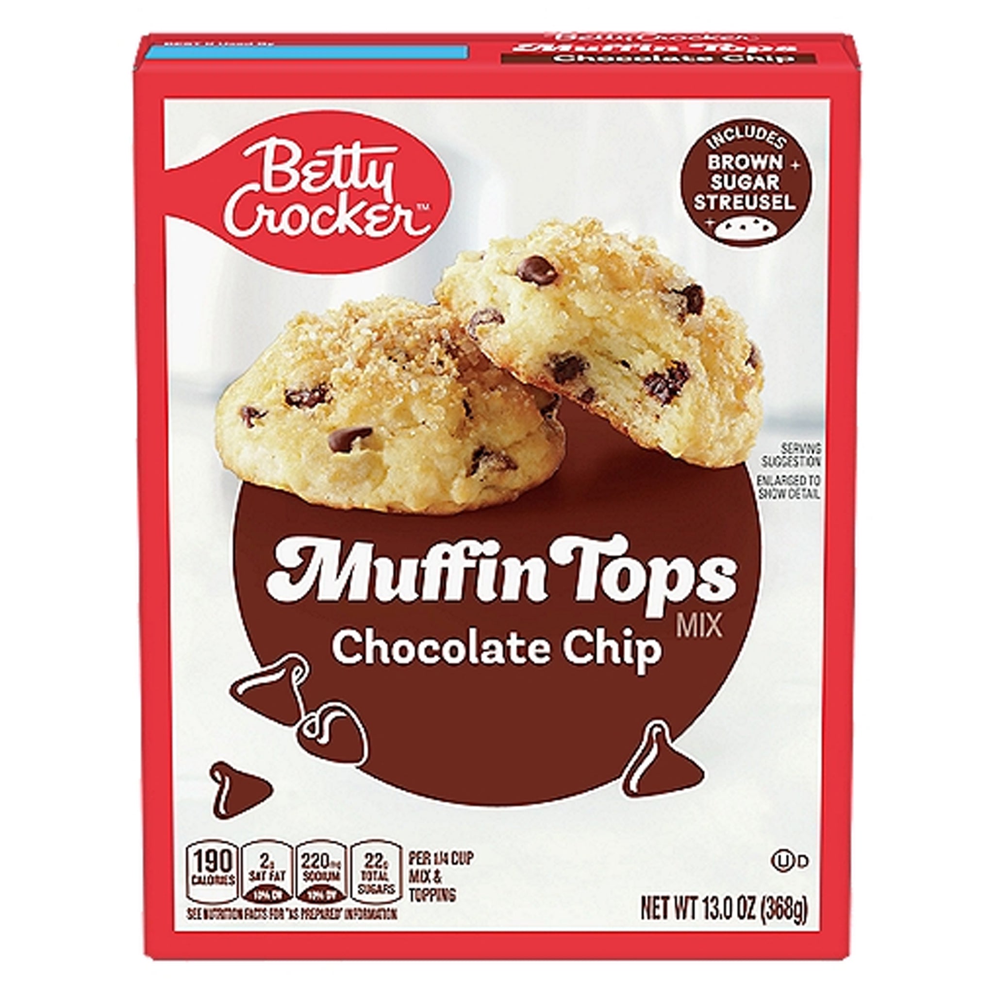 Betty Crocker Muffin Tops Chocolate Chip בטי קרוקר מאפין טופ שוקולד צ'יפס