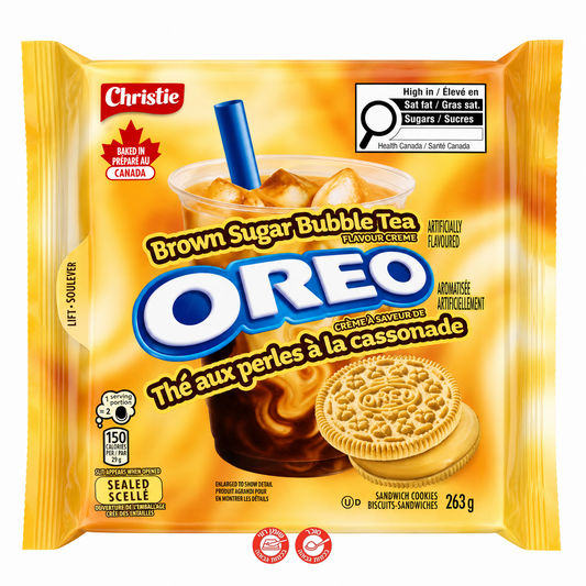 Oreo bubble tea אוראו סוכר חום בטעם בבל תה - עוגיות