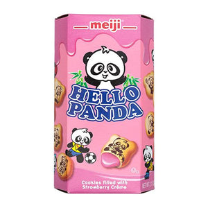 Hello Panda Cookies Strawberry עוגיות פנדה ממולאות בקרם תות