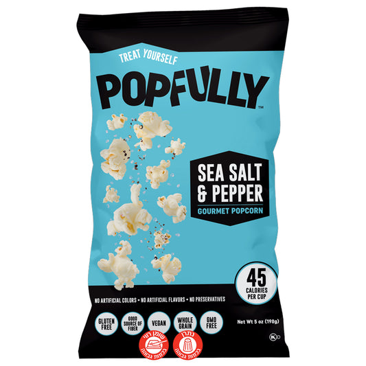 Popfully Sea Salt and Pepper פופולי פופקורן בטעם מלח ים ופלפל שחור
