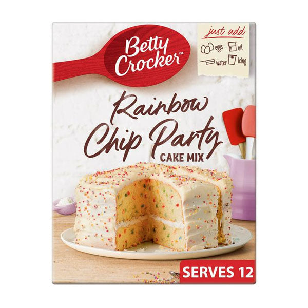 Betty Crocker Rainbow Chip Party בטי קרוקר עוגה להכנה ריינבו צ'יפ