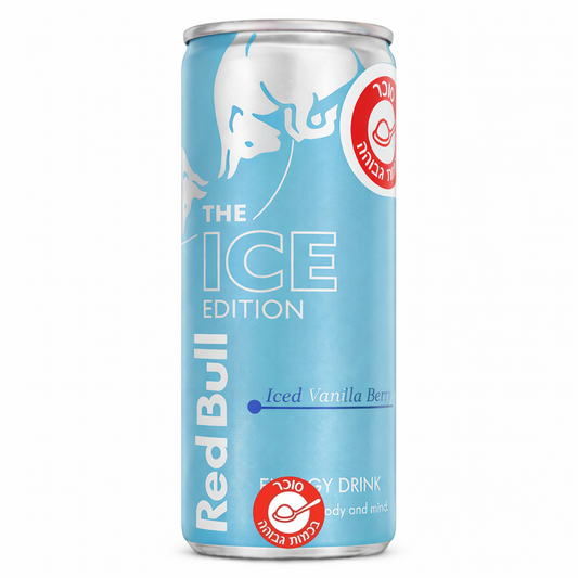Redbull Ice vanilla רדבול משקה אנרגיה בטעם וניל שתיה