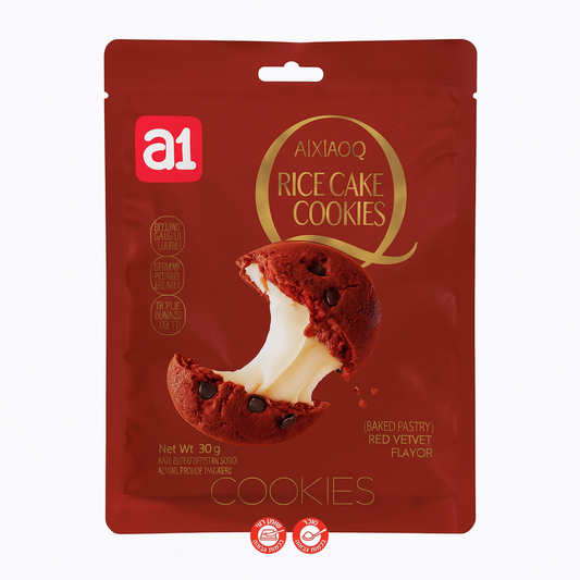 Rice Cake cookie red velvet עוגיות אורז רד וולווט
