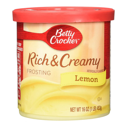 Betty Crocker Lemon Frosting בטי קרוקר ציפוי עוגה בטעם לימון