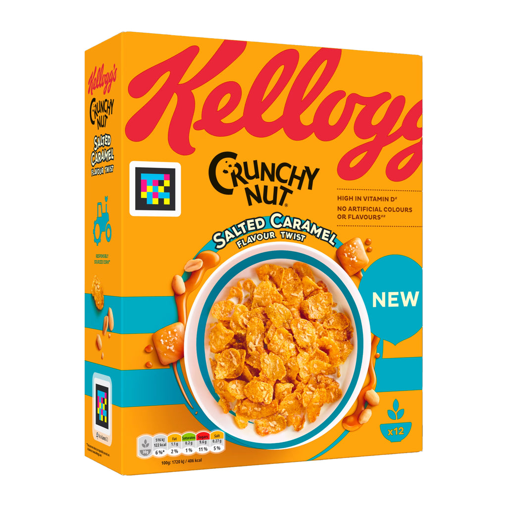 Kellogg's Crunchy Nut Salted Caramel קלוגס דגני בוקר קרמל מלוח