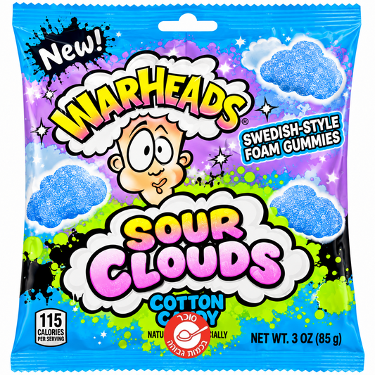 Sour Clouds warheads צמר גפן מתוק וורהאדס