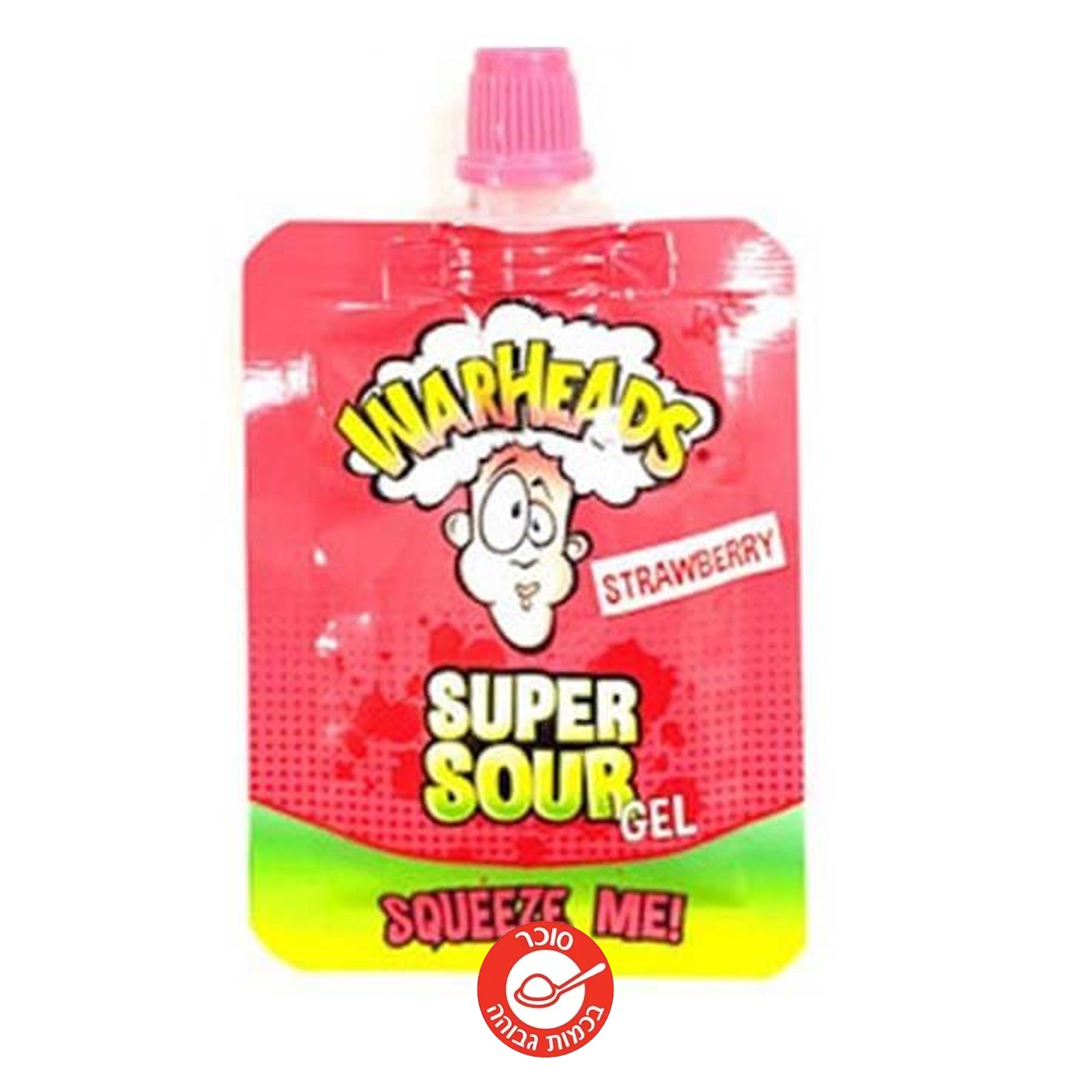 Warheads Super Sour Gel וורהאדס ג’ל סופר חמוץ בטעם תות סוכריות