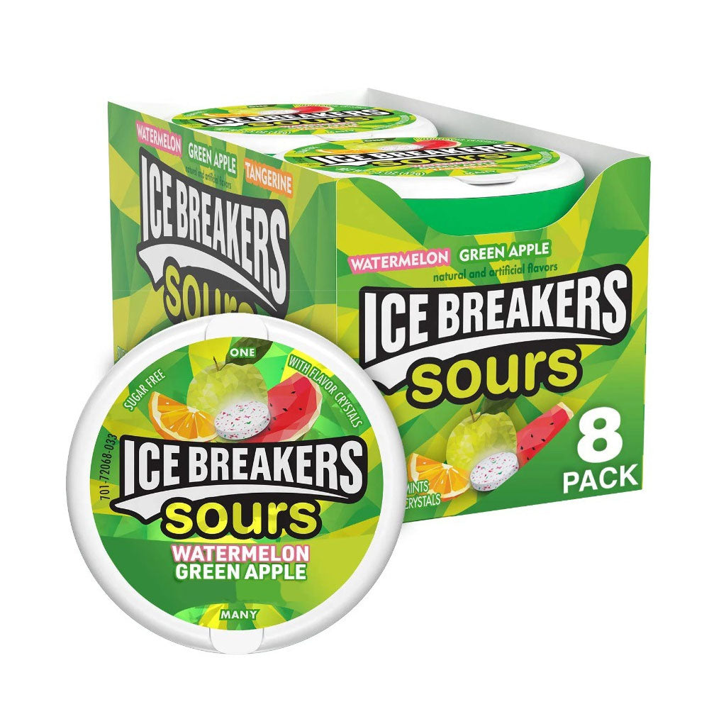 Ice Breakers Sours Apple Watermelon - אייס ברייקרס תפוח אבטיח