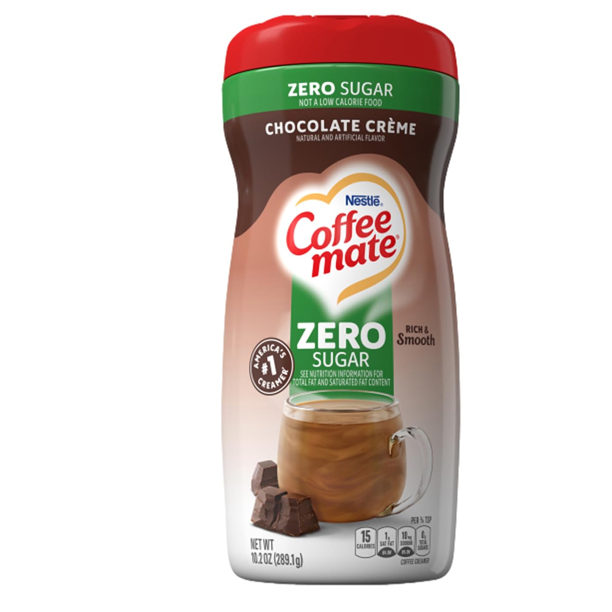 Coffee Mate Chocolate Cream Zero מלבין קפה נסטלה ללא סוכר בטעם קרם שוקולד