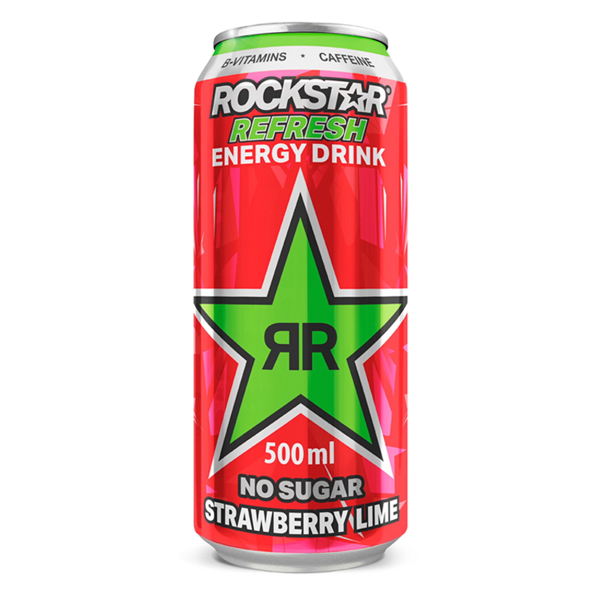 RR RockStar Strawberry Energy Drink רוקסטר משקה אנרגיה בטעם תות