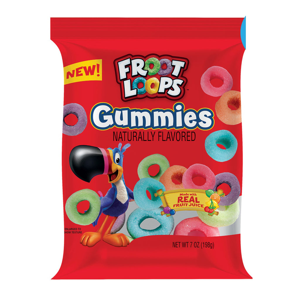 Fruit Loops Gummies סוכריות גומי פרוט לופס חדש !!
