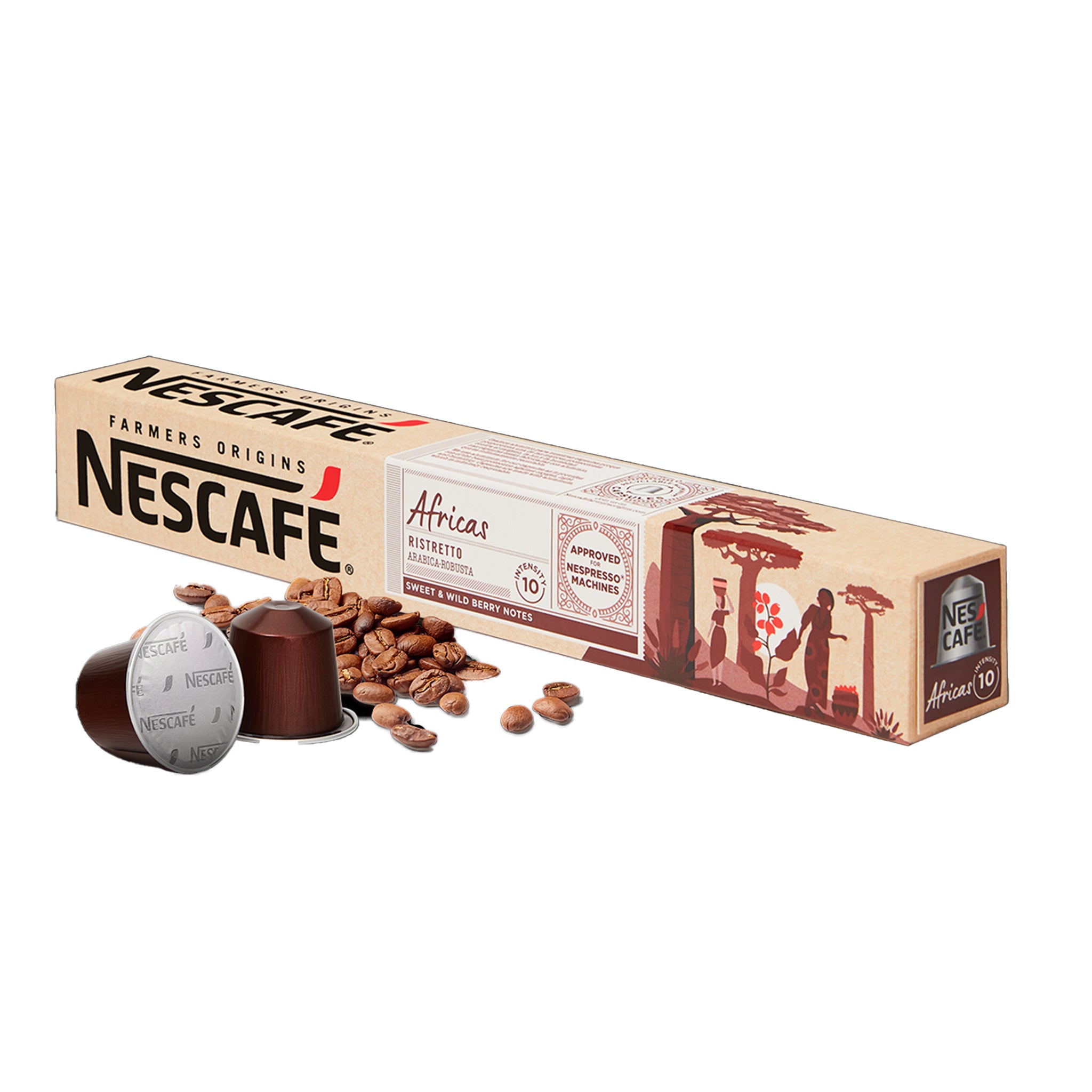 Nescafe Farmers Origins Africas  קפסולות נסקפה אפריקה