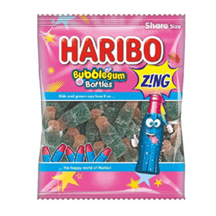 Haribo Zing Bubble Gum הריבו בצורת בקבוקים בטעם מסטיק