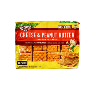 Keebler Cheese and Peanut Butter  קרקר סנדוויץ במילוי גבינת צ'דר וחמאת בוטנים 
