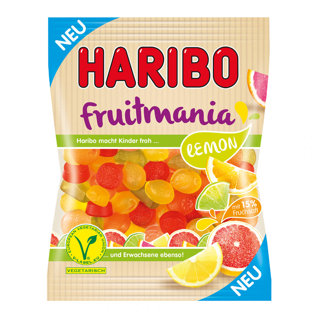 Haribo FruitMania Lemon הריבו גומי בטעמי לימון