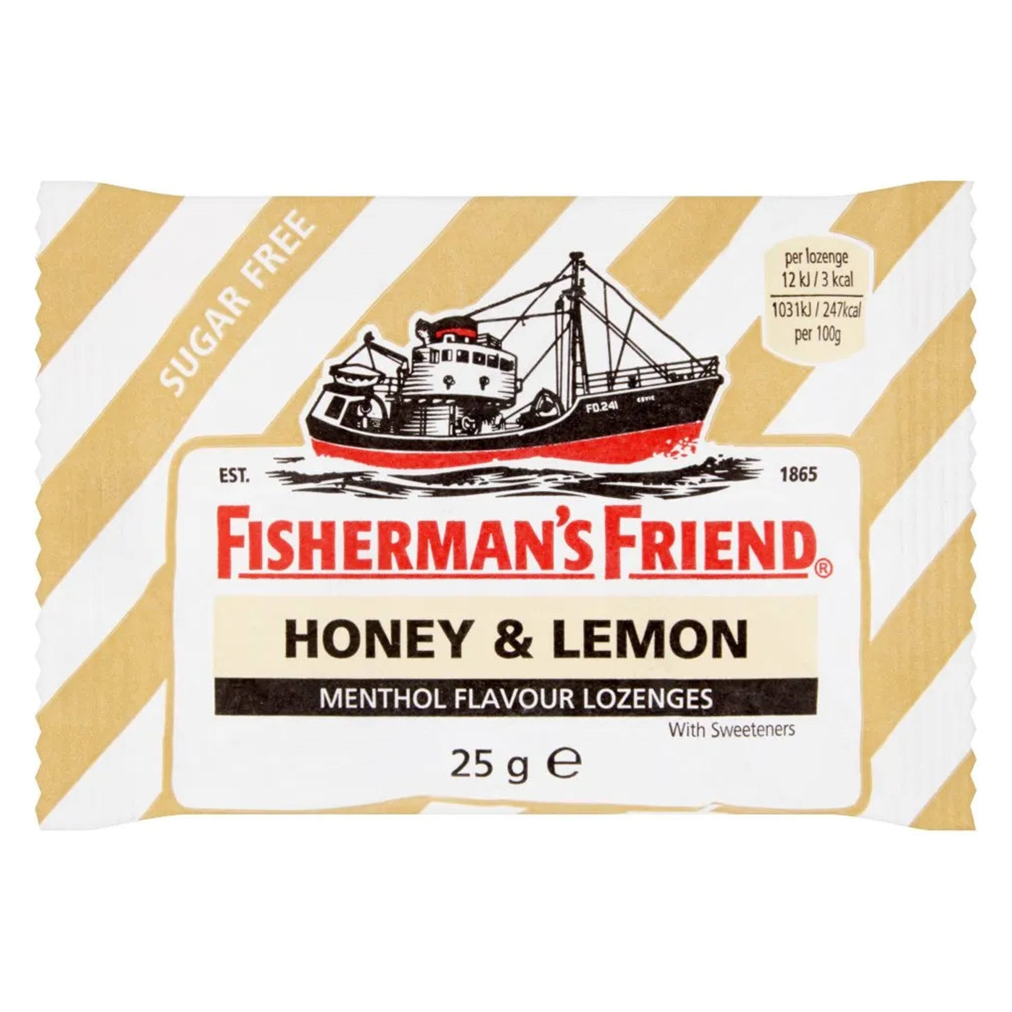 FisherMan's Friends Honey & Lemon פישר מן סוכריות מנטה דבש ולימון