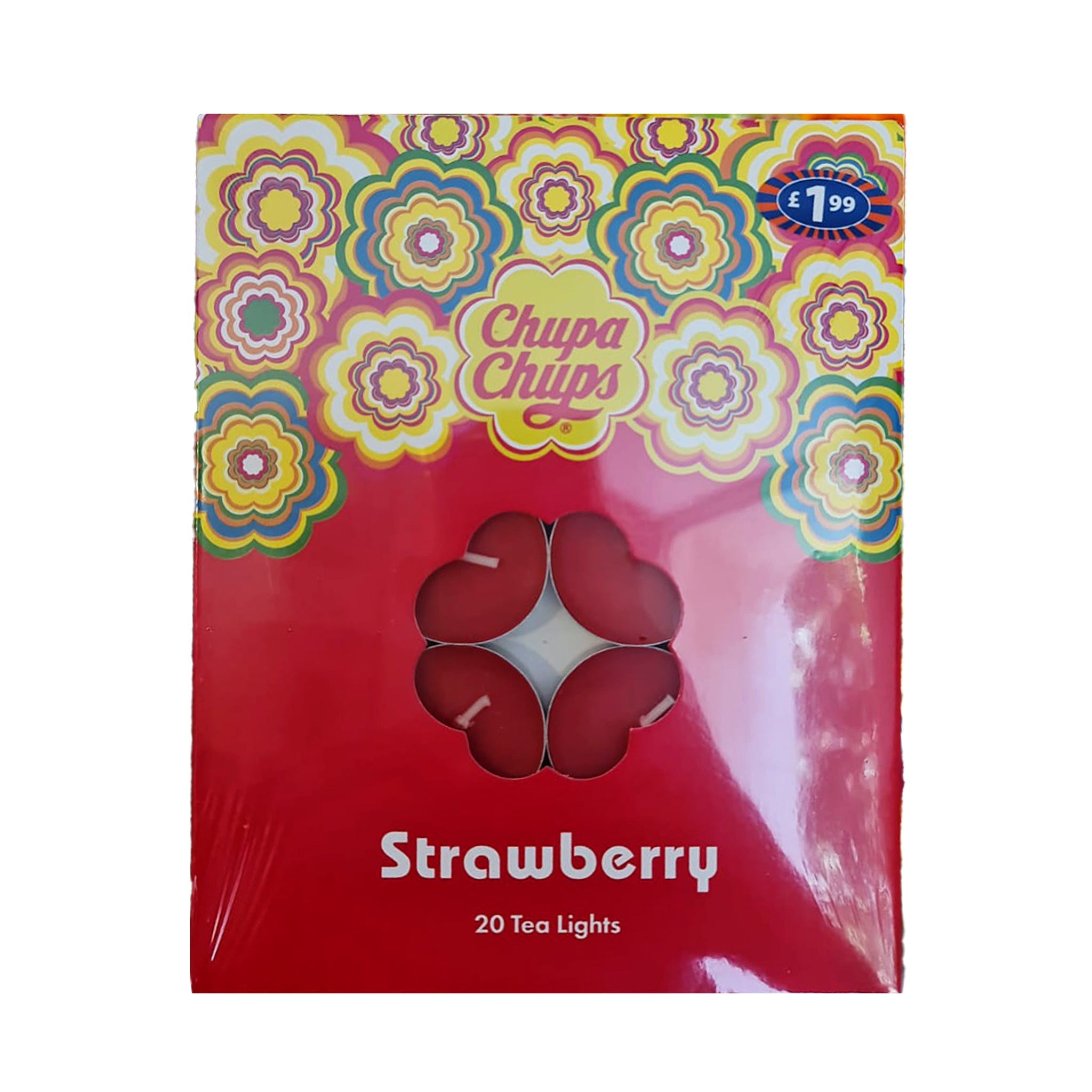 Chupa Chups TeaLights Strawberry צ'ופה צופס נרות ריחניים תות