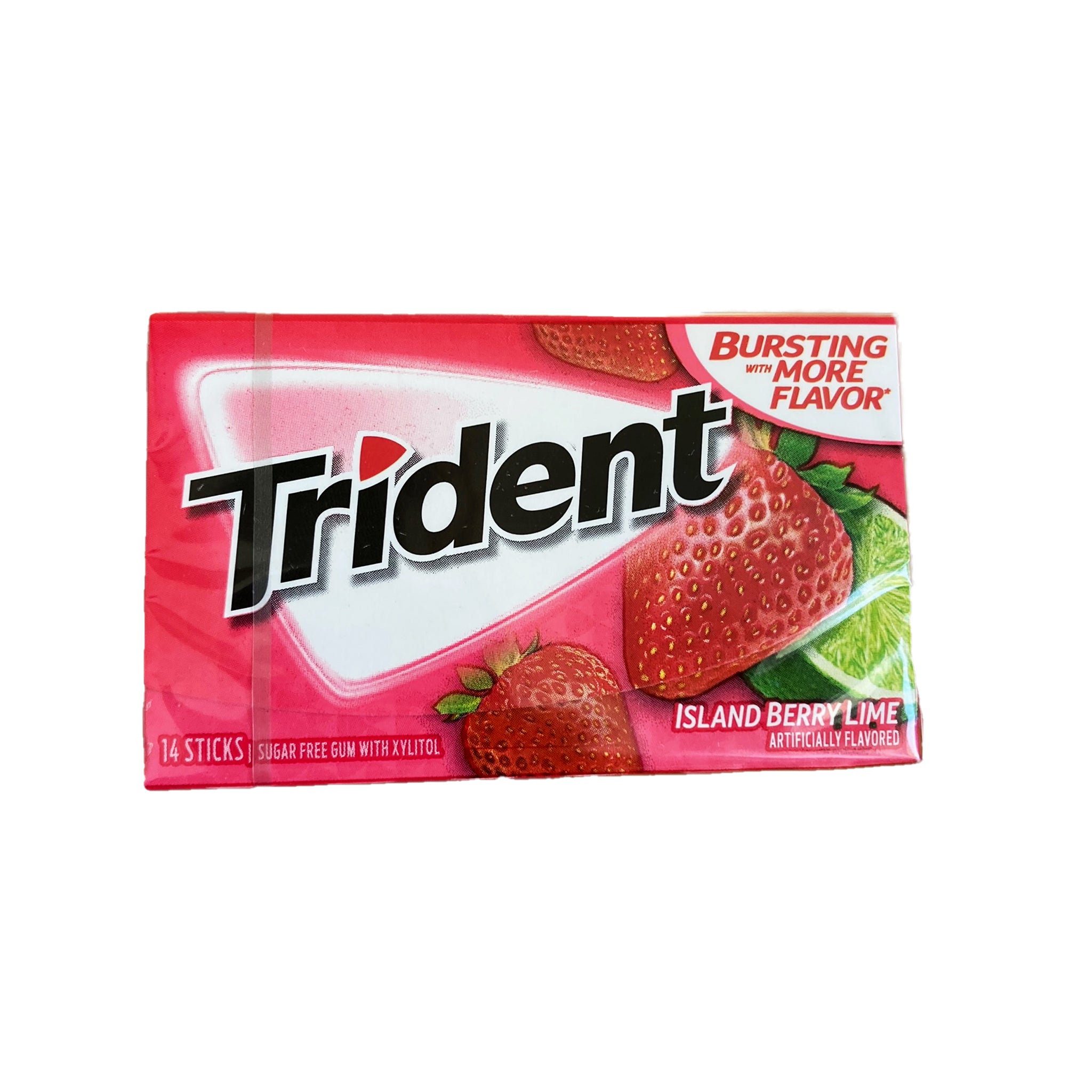 Trident Strawberry -  טרידנט מסטיק ליים תות טעימים