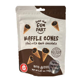 Fun Part Waffle Cones Dark Chocolate  רק הוופל - תחתית טילון שוקולד מריר